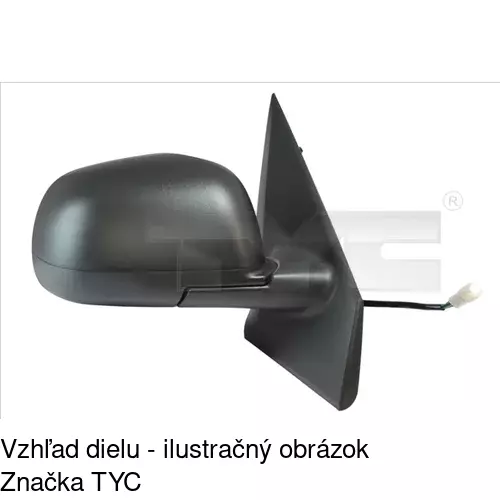 Rám vonkajšieho zrkadla 282055TM /POLCAR/ - obr. 2