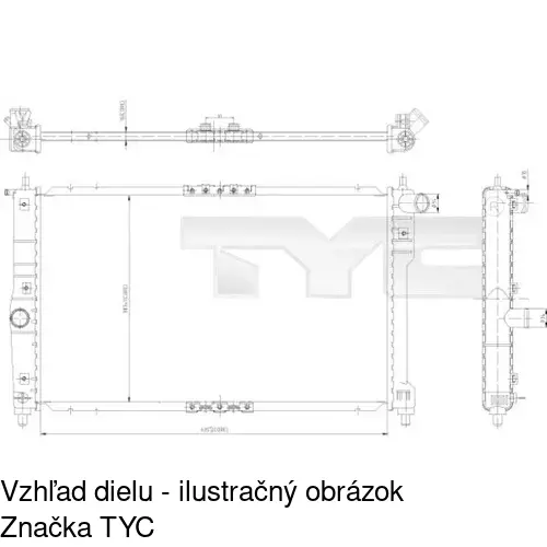 Chladiče vody POLCAR 291208-A - obr. 1