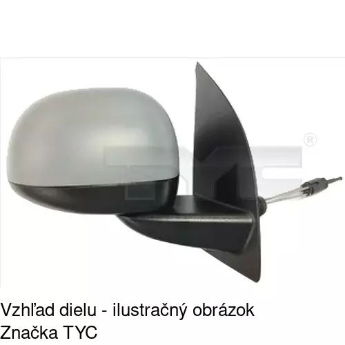 Vonkajšie zrkadlo POLCAR 3003523E - obr. 3