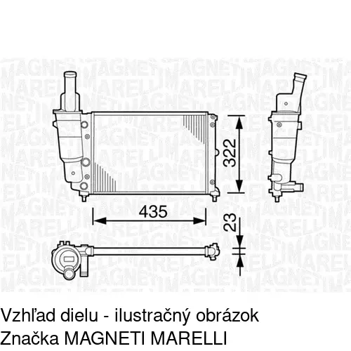 Chladiče vody POLCAR 301708-1 - obr. 1