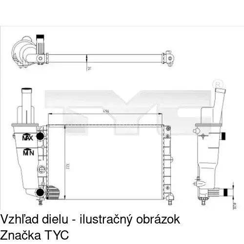 Chladiče vody POLCAR 301708-2