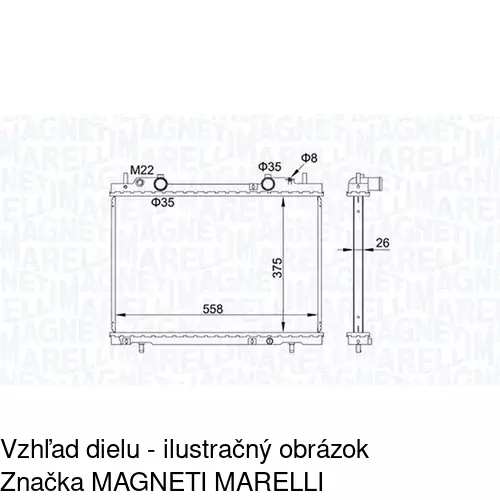 Chladiče vody POLCAR 301808A6 - obr. 2