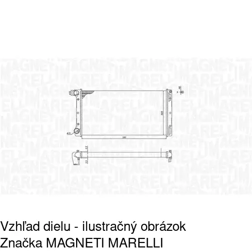 Chladiče vody POLCAR 302208A4 - obr. 1