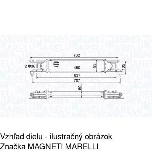 Chladiče vzduchu (Intercoolery) POLCAR 3024J8-2 - obr. 1