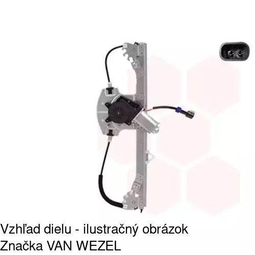 Elektrický mechanizmus okna dverí POLCAR 3024PSE3 - obr. 3