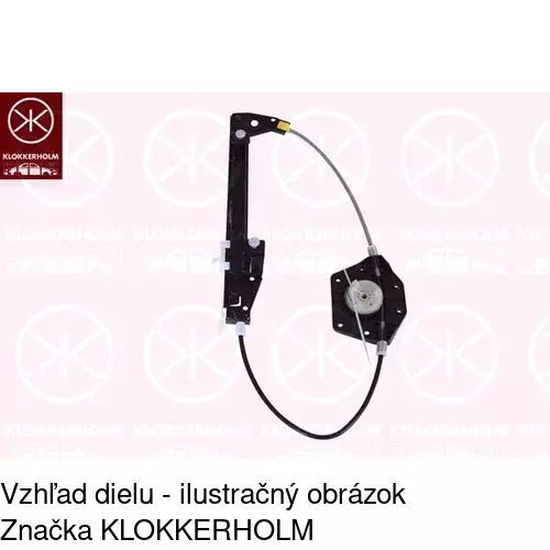 Elektrický mechanizmus okna dverí POLCAR 3024PSE7