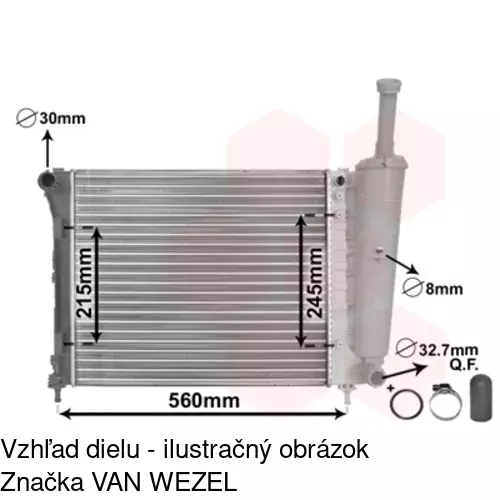 Chladiče vody POLCAR 3035081X - obr. 4