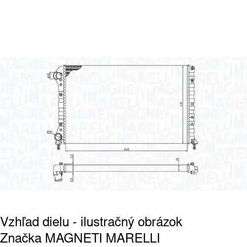 Chladiče vody POLCAR 304008-3 - obr. 1