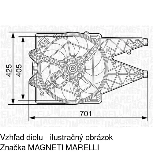 Ventilátory chladičov 304223W3 /POLCAR/ - obr. 1