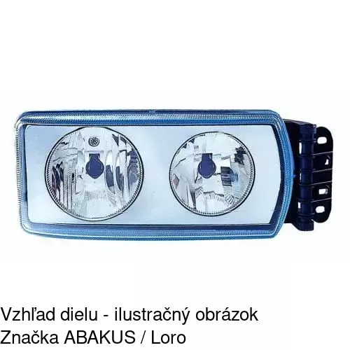 Hlavný reflektor POLCAR 305610-E - obr. 1