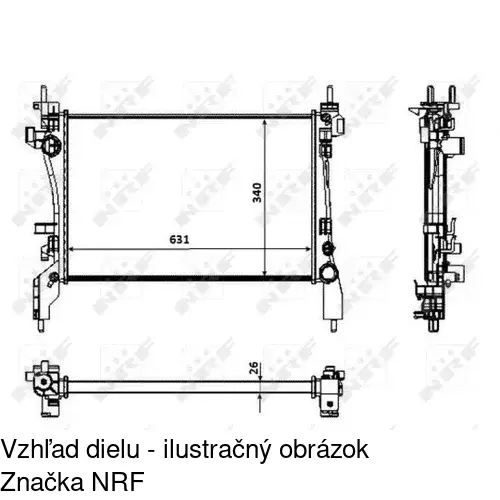 Chladiče vody POLCAR 308508-1 - obr. 2