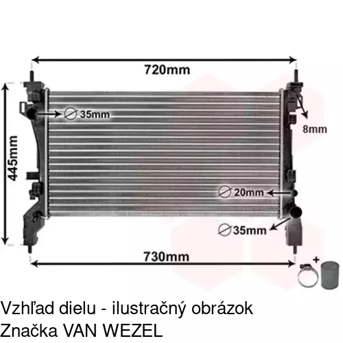 Chladiče vody POLCAR 308508A2 - obr. 4