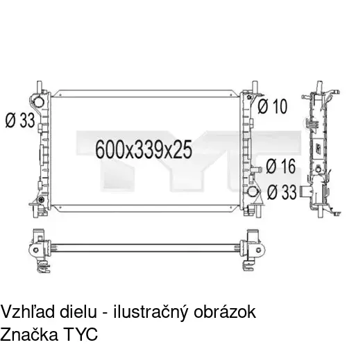 Chladiče vody POLCAR 320108-4