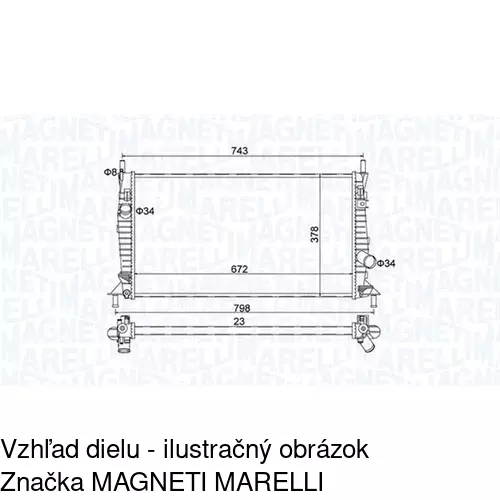 Chladiče vody POLCAR 3202082X - obr. 1