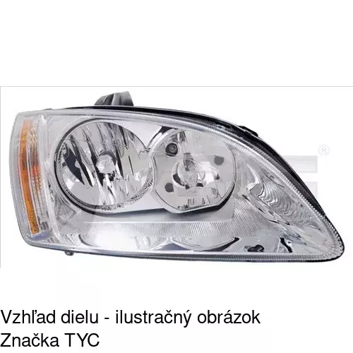 Hlavný reflektor POLCAR 320209-T