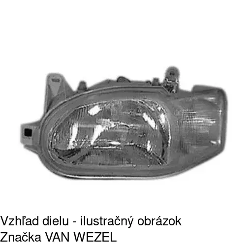 Hlavný reflektor POLCAR 3207092E