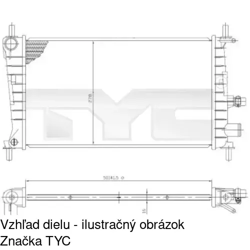 Chladiče vody POLCAR 321008A6