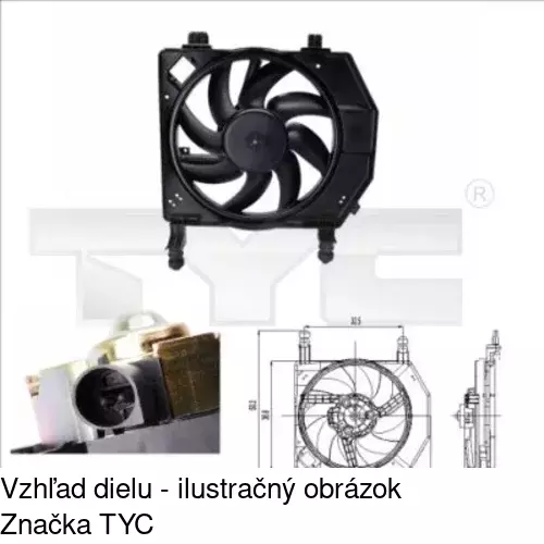 Ventilátory chladičov POLCAR 321023W2