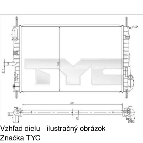 Chladiče vody POLCAR 3218083X