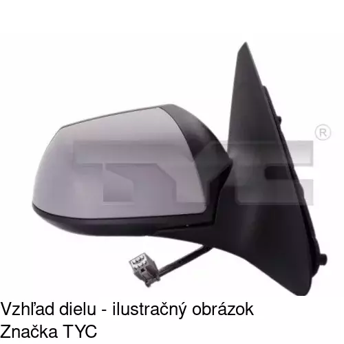 Rám vonkajšieho zrkadla POLCAR 321859PM