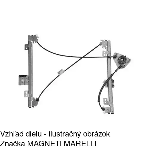 Mechanizmus sťahovania okna elektrický bez motora POLCAR 3238PSG6E - obr. 1