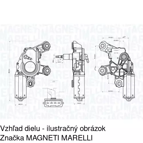 Motorček stieračov POLCAR 3240SWT1