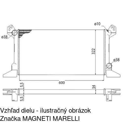 Chladiče vody POLCAR 324408A1