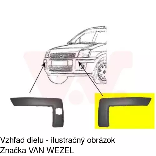 Lišta nárazníka 325807-5 /POLCAR/ - obr. 1