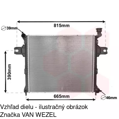 Chladiče vody POLCAR 343008-1 - obr. 1