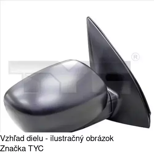 Vonkajšie zrkadlo POLCAR 4003512E