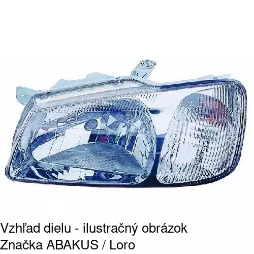 Hlavný reflektor POLCAR 400709-E - obr. 2