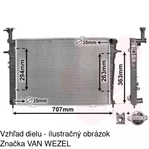 Chladiče vody POLCAR 404708-5 - obr. 1