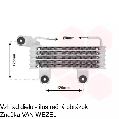 Chladiče oleja POLCAR 4050L8-2 - obr. 1