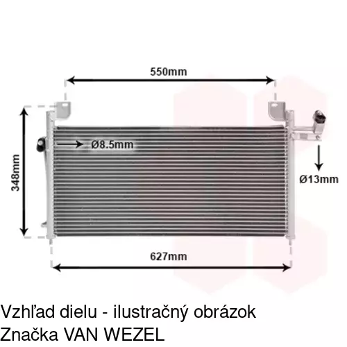 Chladiče klimatizácie POLCAR 4509K8C2 - obr. 1