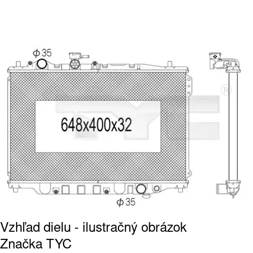 Chladiče vody POLCAR 451508-3 - obr. 1