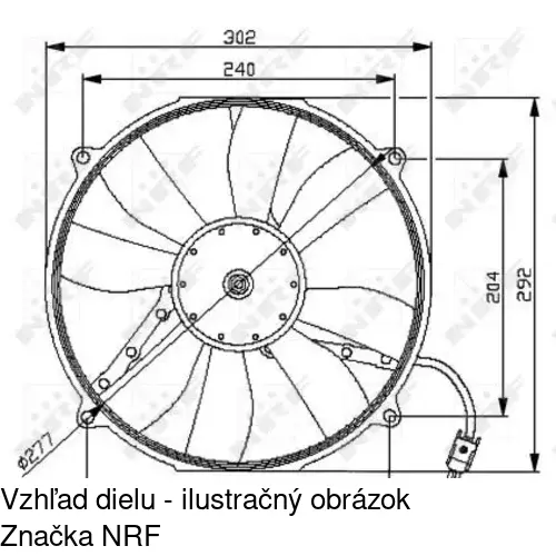 Ventilátory chladičov POLCAR 500223W1 - obr. 2