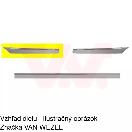 Lišta nárazníka POLCAR 50039611