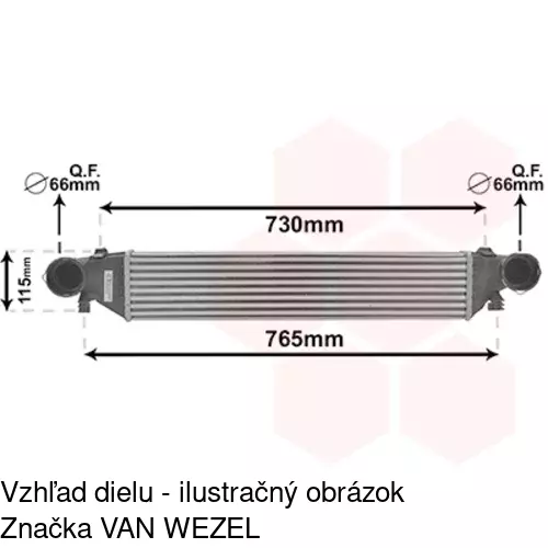 Chladiče vzduchu (Intercoolery) POLCAR 5003J8-1 - obr. 4