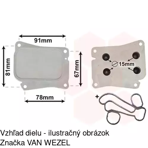 Chladiče oleja POLCAR 5003L83X - obr. 5