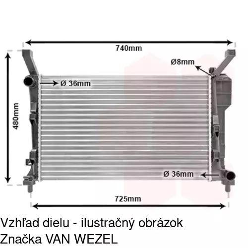 Chladiče vody POLCAR 500608-2 - obr. 5