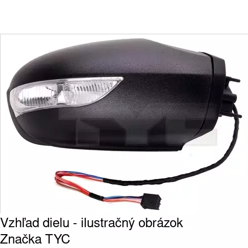 Vonkajšie zrkadlo POLCAR 5006524E