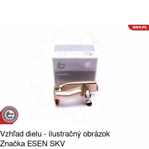 Vozík - kolieska pant posuvných dverí POLCAR 5012Z-71 - obr. 2