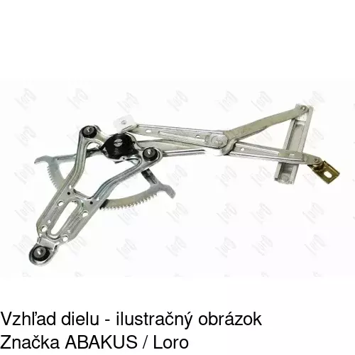 Mechanizmus sťahovania okna elektrický bez motora 5014PSG2 /POLCAR/ - obr. 2