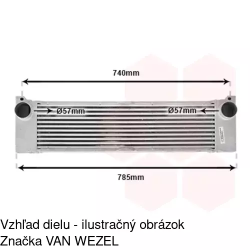 Chladiče vzduchu (Intercoolery) POLCAR 5040J83X - obr. 3