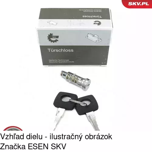 Vložka dverovej zámky POLCAR 5062Z-10 - obr. 2