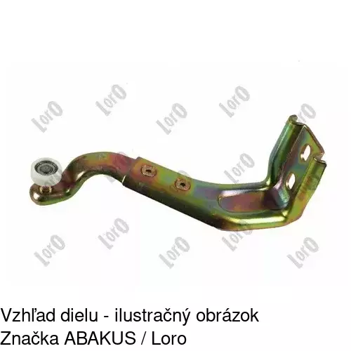 Vozík - kolieska pant posuvných dverí POLCAR 5062Z-72 - obr. 3