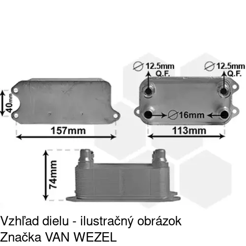 Chladiče oleja POLCAR 5070L81X - obr. 4