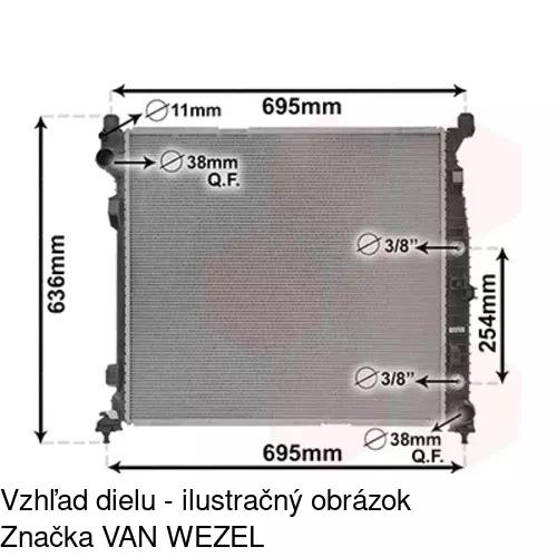 Chladiče vody POLCAR 50T108-1 - obr. 1