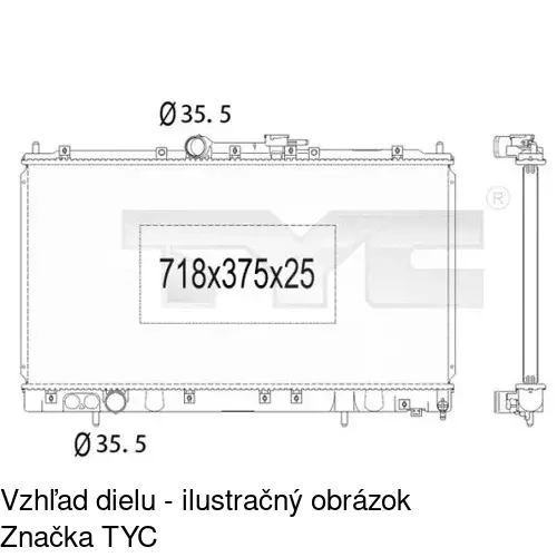 Chladiče vody POLCAR 522208-3