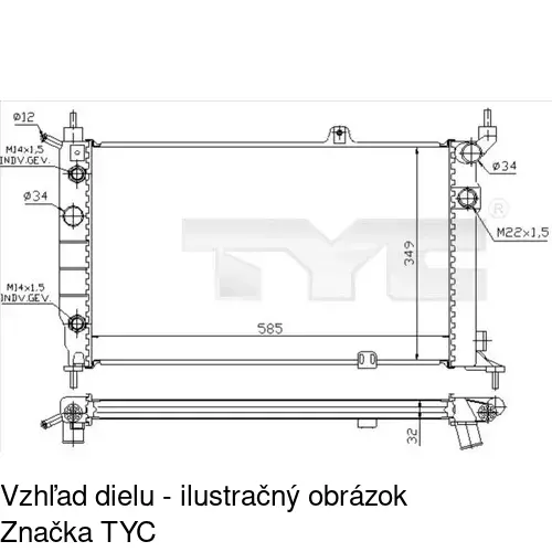 Chladiče vody POLCAR 550708A5 - obr. 3